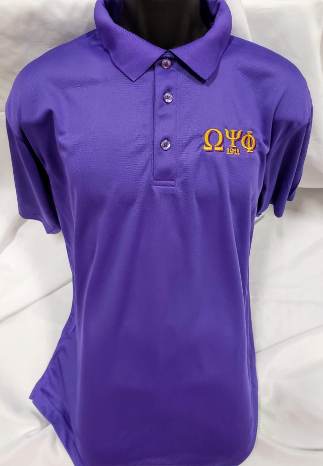 Omega psi phi cheap dri fit polo